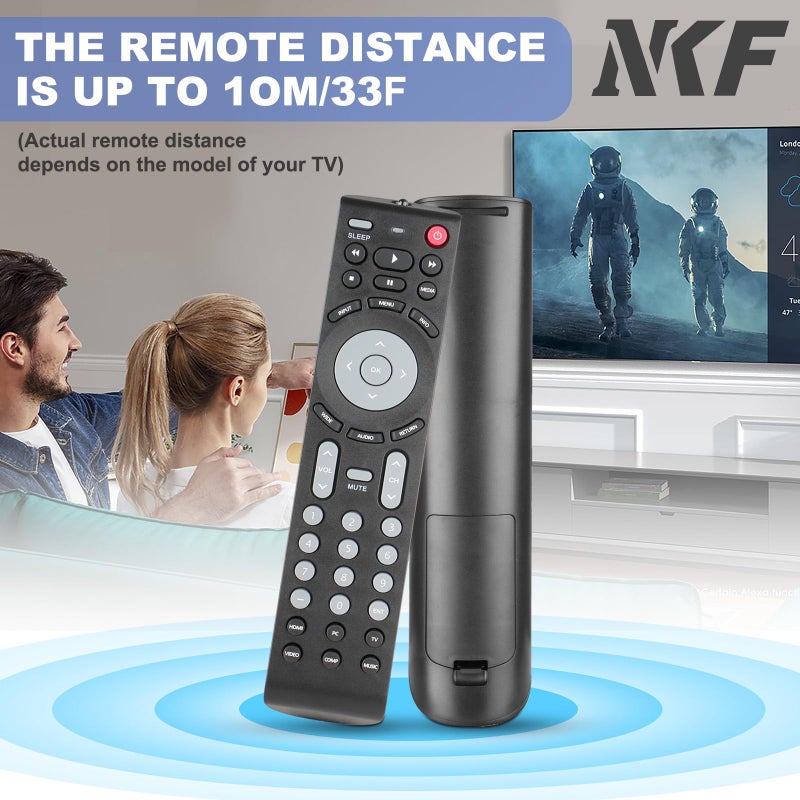 NKF RMT-JR01 Remote Control for JVC TV Remote Replacement EM32FL EM32T EM32TS EM39FT EM39T EM55FT EM28T BC50R JLC32BC3002 JLC37BC3000 JLC42BC3002 JLC47BC3000 - Image 5